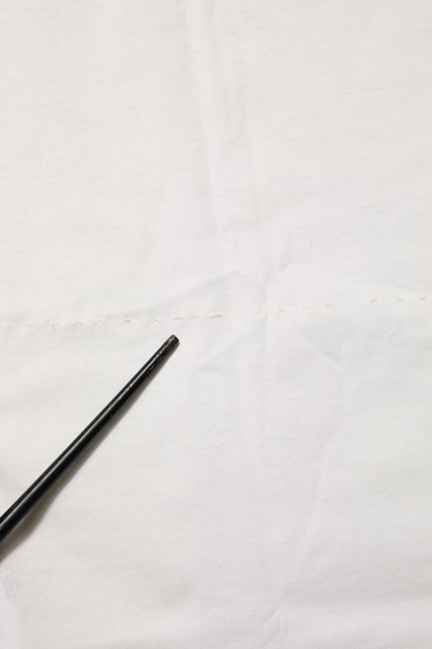 White Cotton Logo Print Crew Neck Men T-shirt