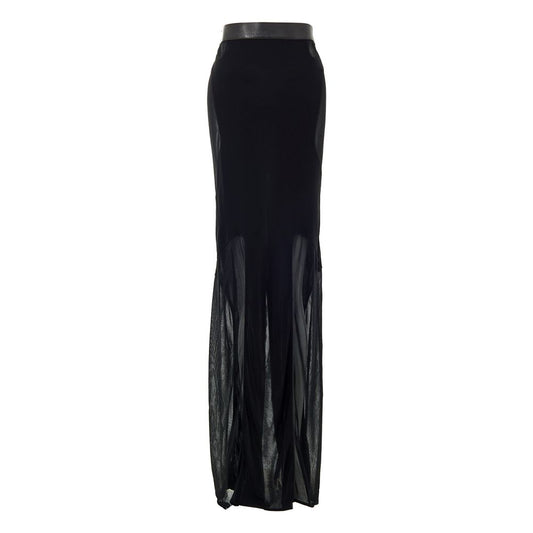 Black Viscose Skirt