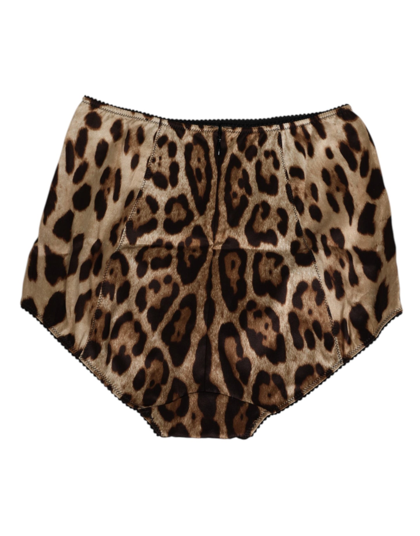 Multicolor Leopard Silk High Waist Girdle Underwear