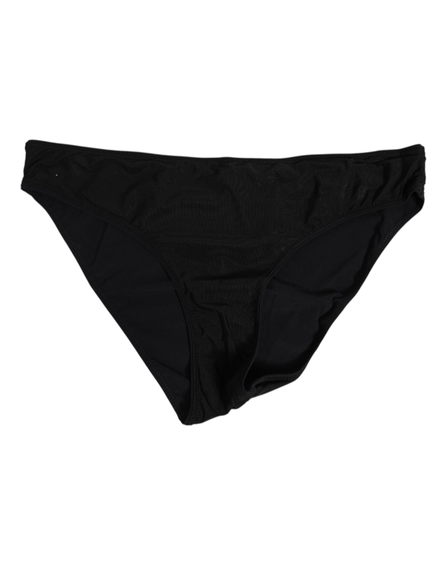 Dolce & Gabbana Black Nylon Stretch Slip Brief Women Underwear