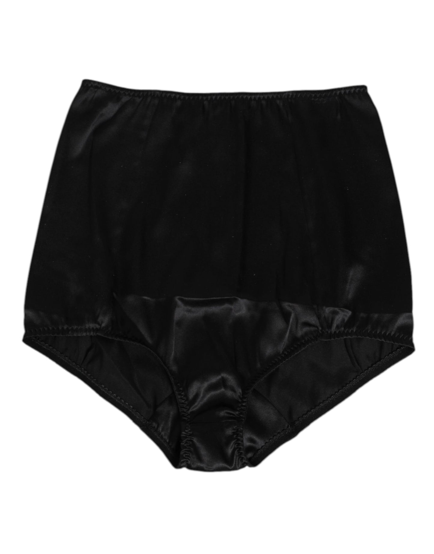 Black Silk Stretch High Waist Girdle Underwear