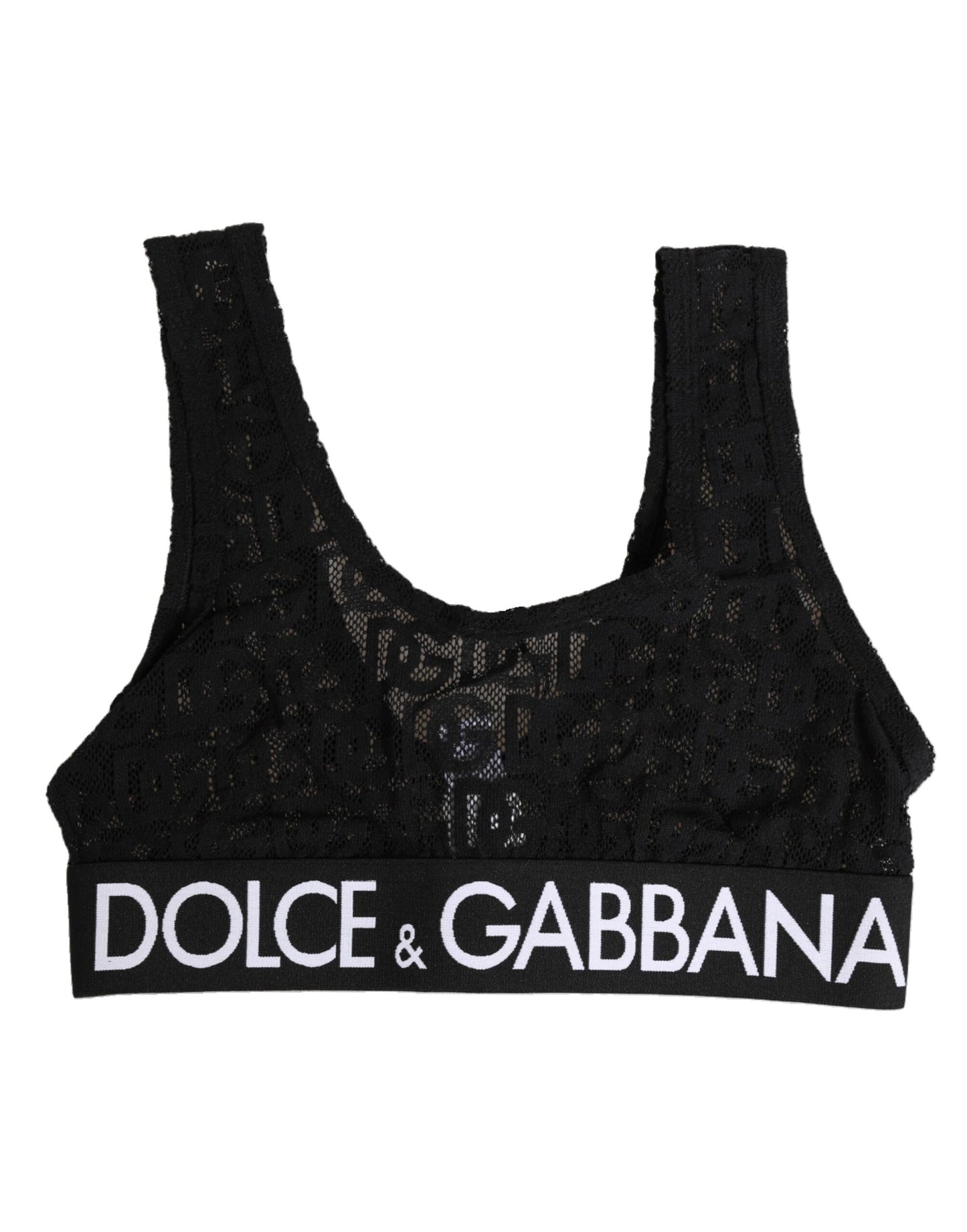 Black DG Mania Stretch Lace Brassiere Underwear