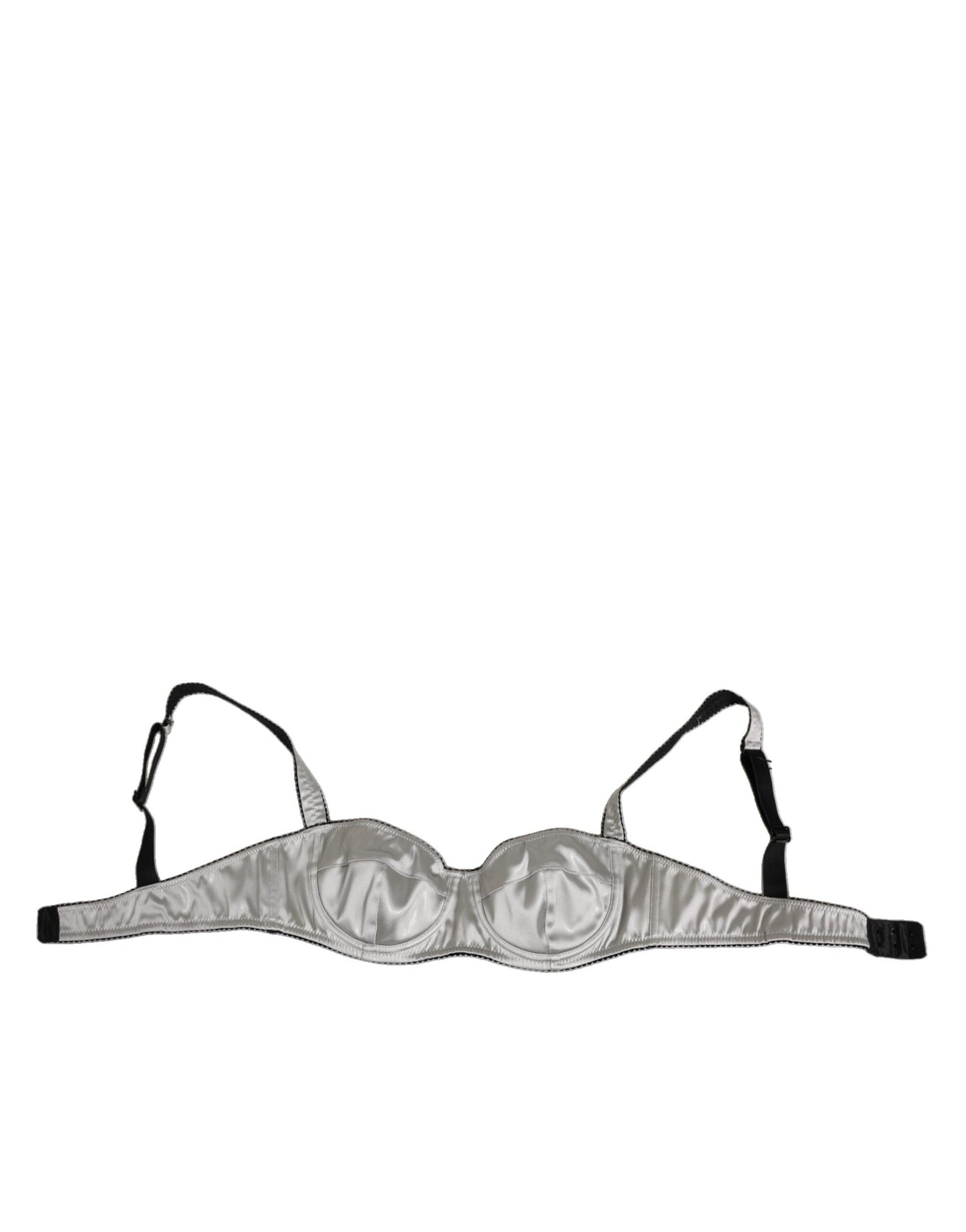 Gray Acetate Stretch Balconcino Bra Underwear