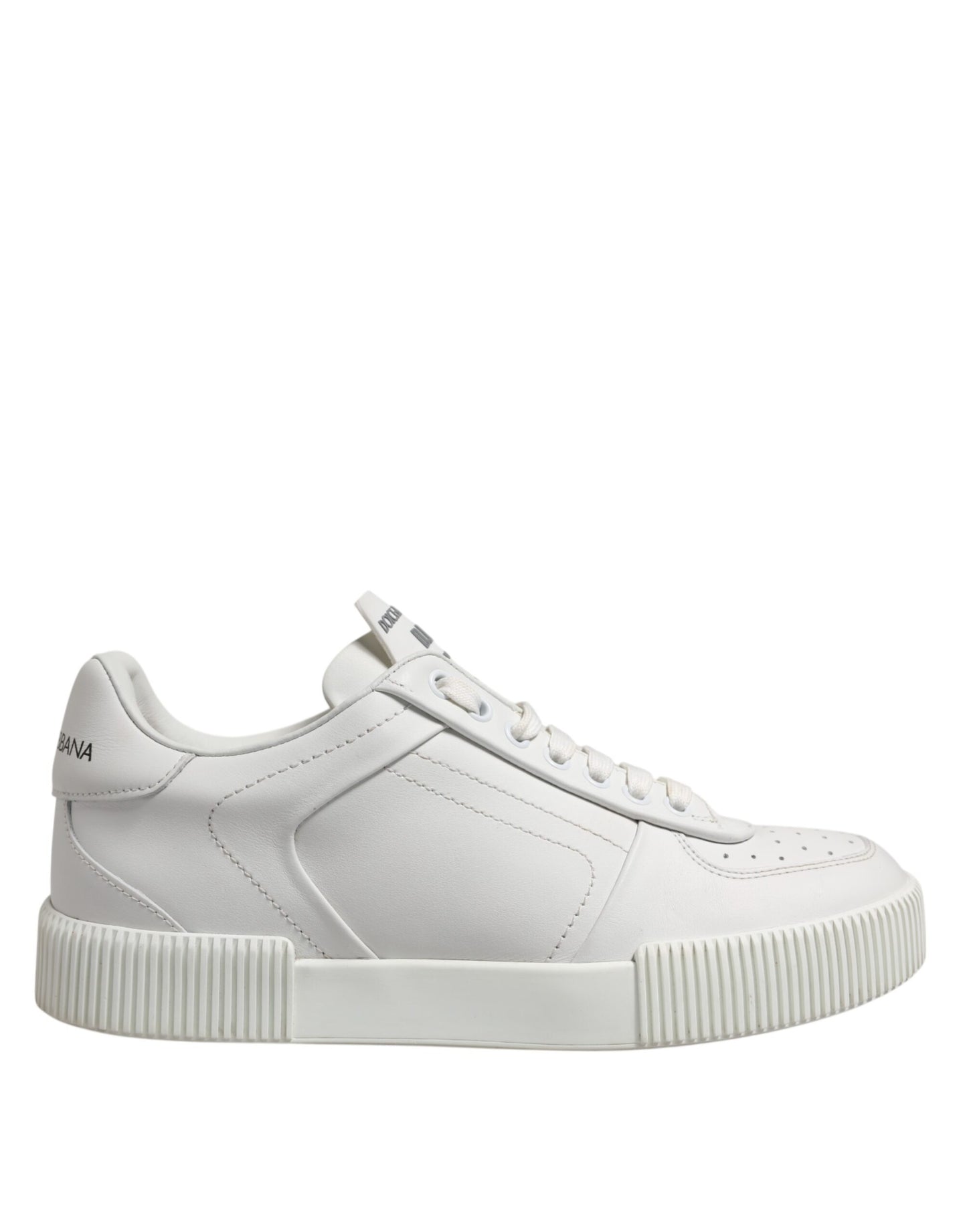 White Leather MIAMI Low Top Sneakers Shoes