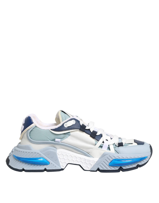 White Blue Nylon Airmaster Sneakers Shoes