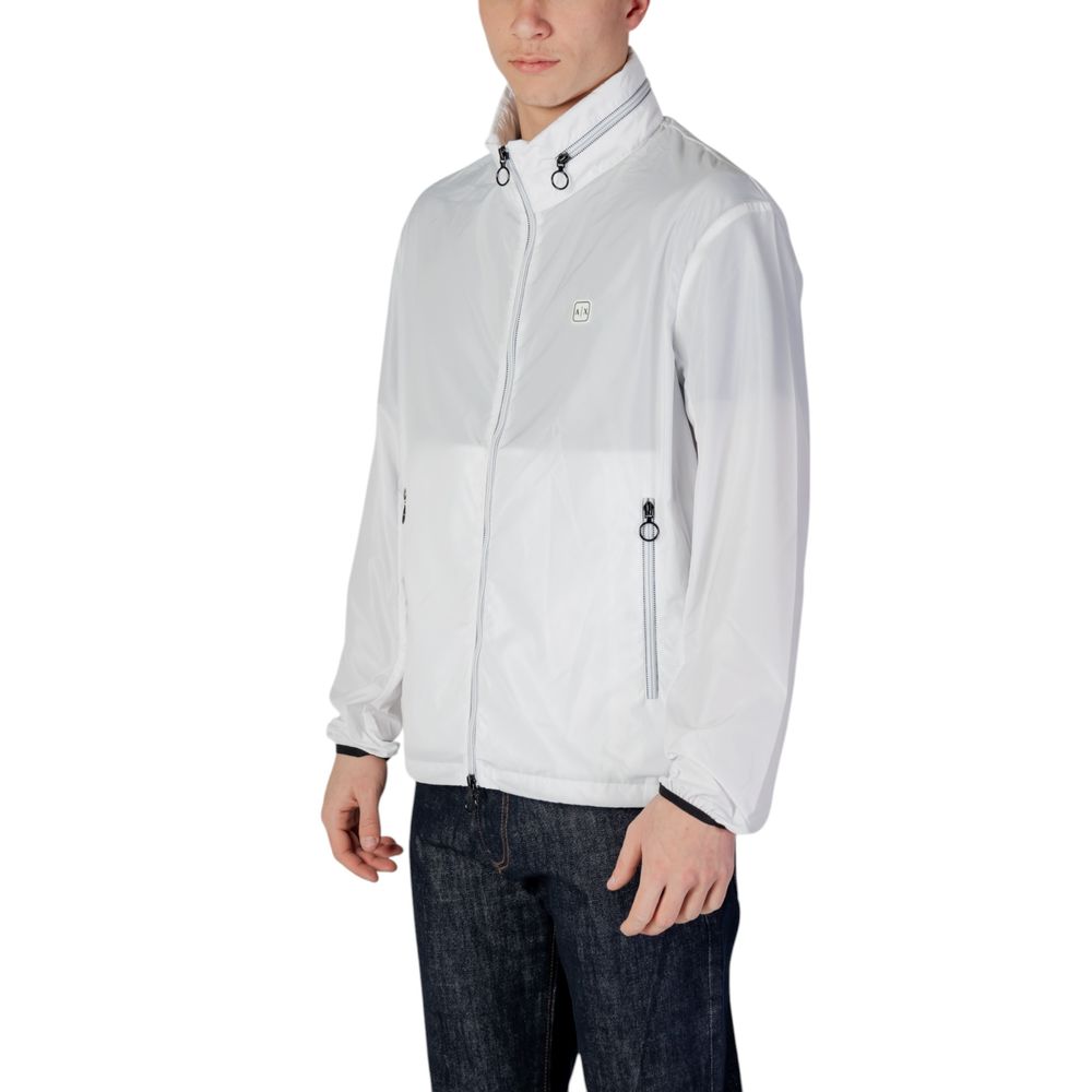 White Polyester Jackets & Coat