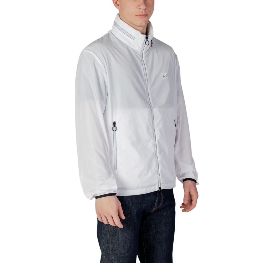 White Polyester Jackets & Coat