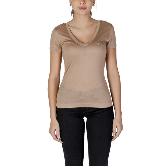 Beige Lyocell T-Shirt