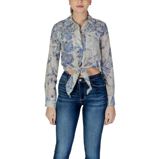 Blue Polyester Shirt