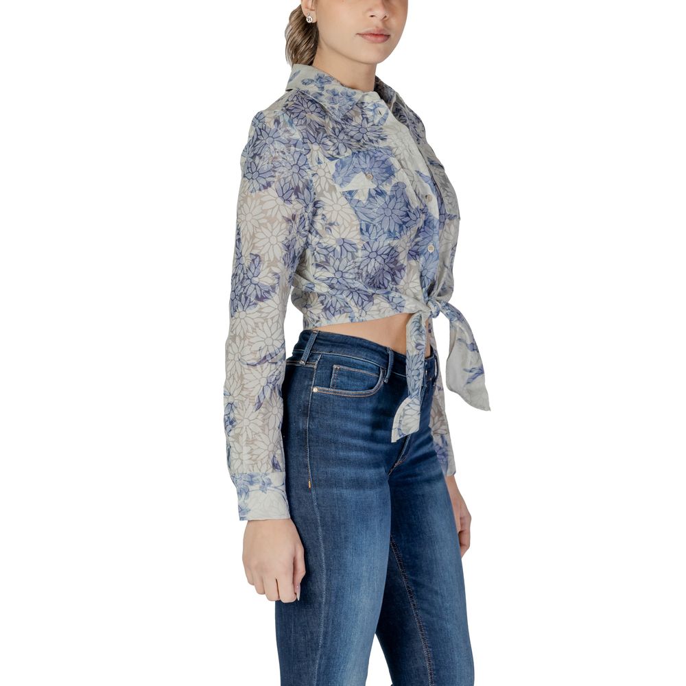 Blue Polyester Shirt