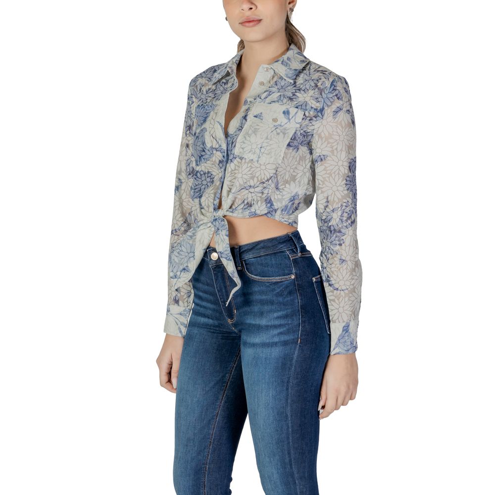 Blue Polyester Shirt