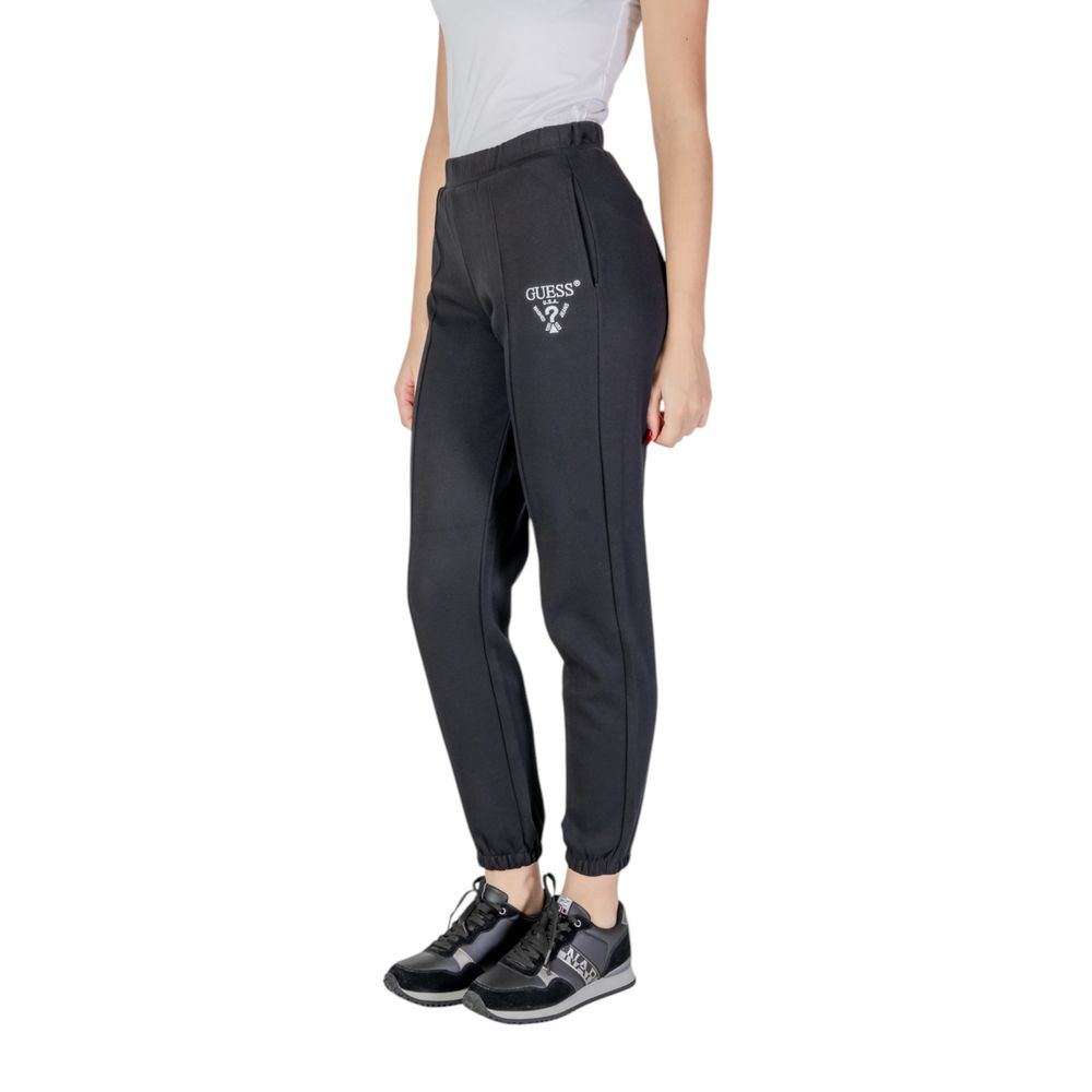 Black Polyester Joggers Workout Pant