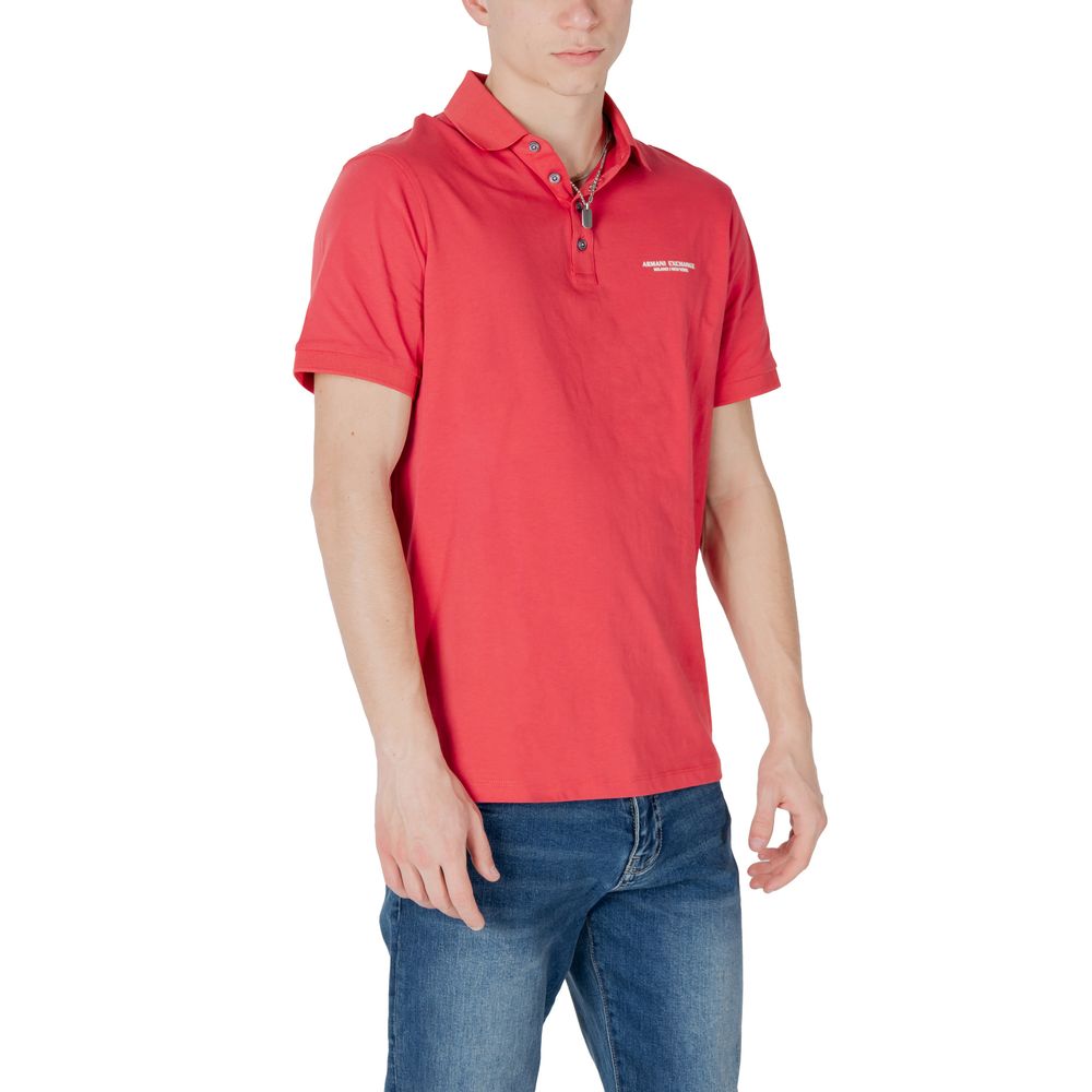 Red Cotton Polo Shirt