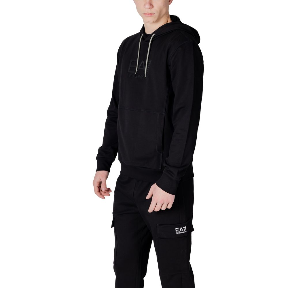 Black Cotton Hoody