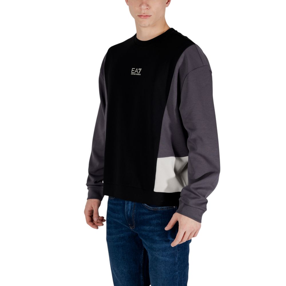 Black Cotton Sweatshirt