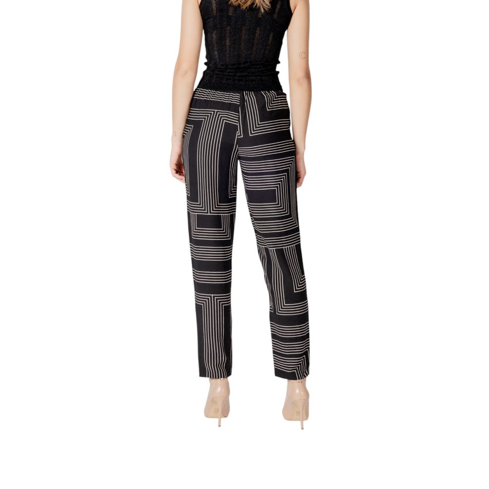 Jacqueline De Yong Black Viscose Pants