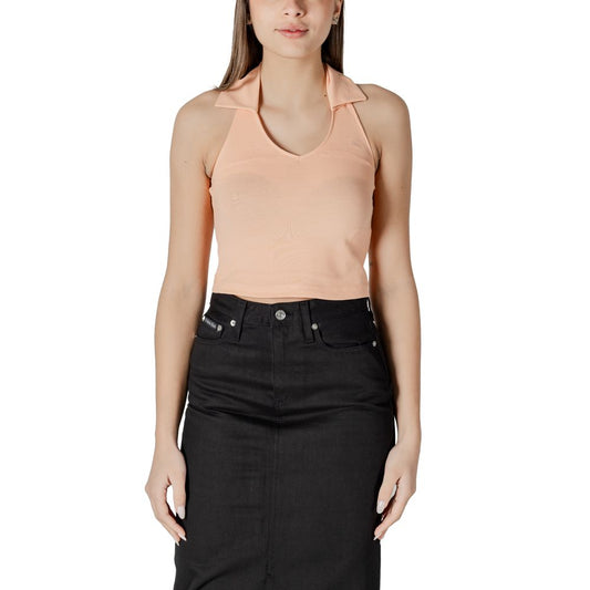 Calvin Klein Jeans Orange Cotton Top