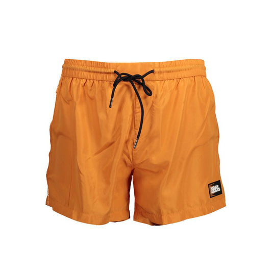 Orange Polyester Swimwear