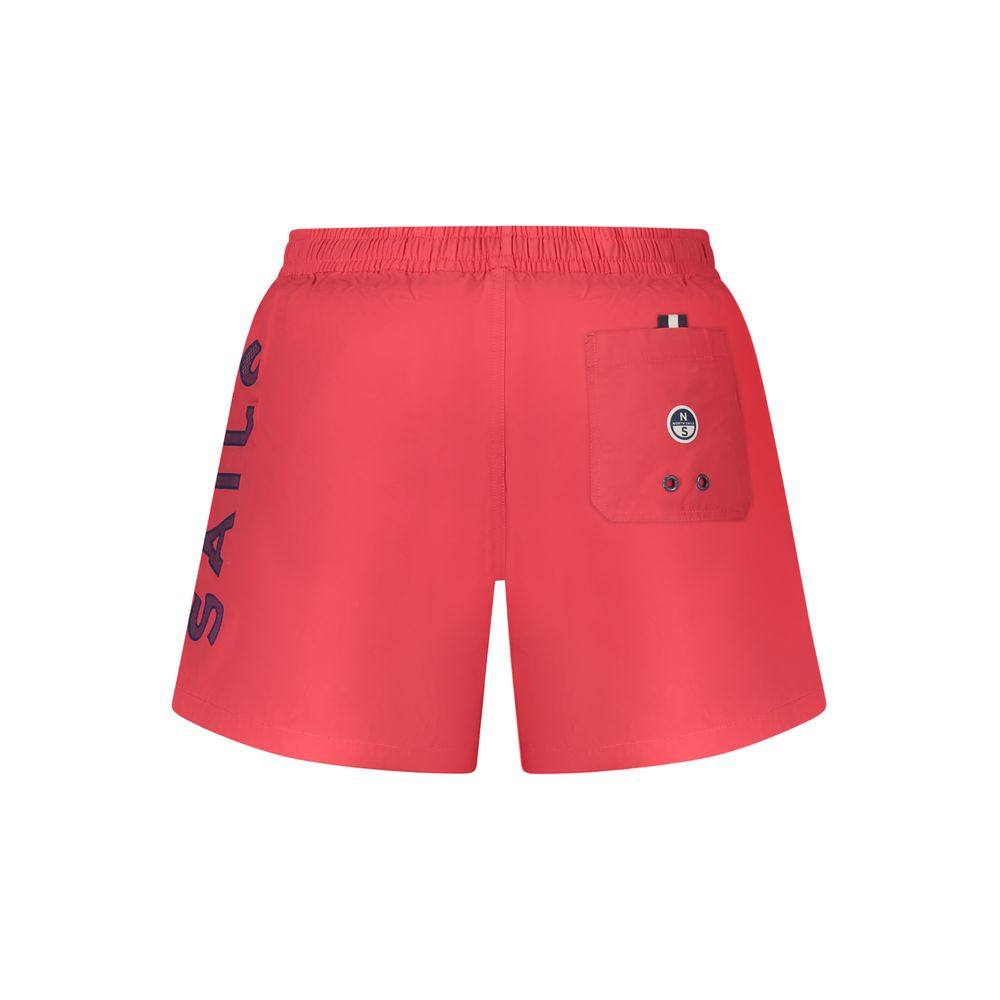 North Sails Red Cotton Swim Shorts