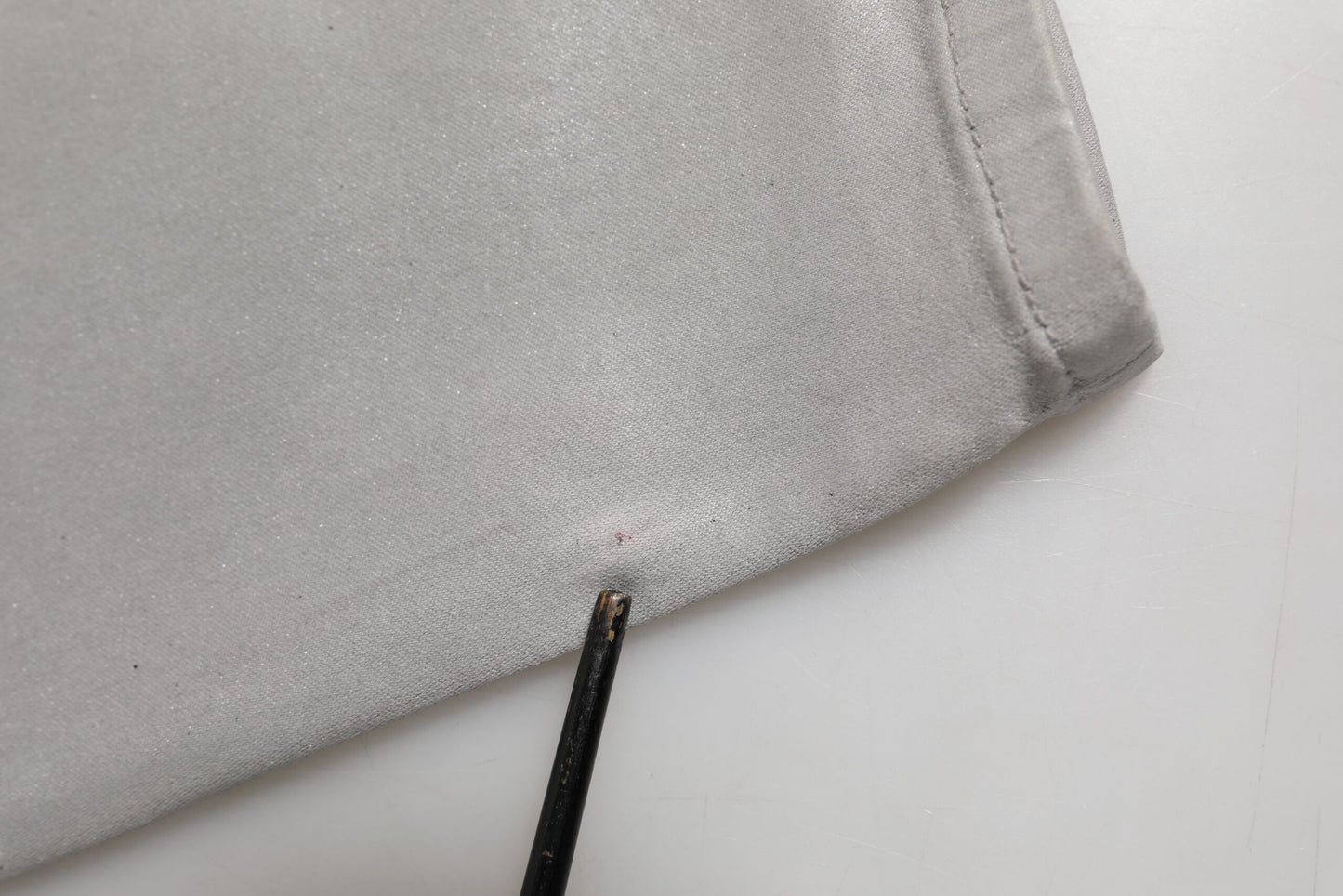 Gray Slim Fit Denim Cotton Metal Logo Jeans