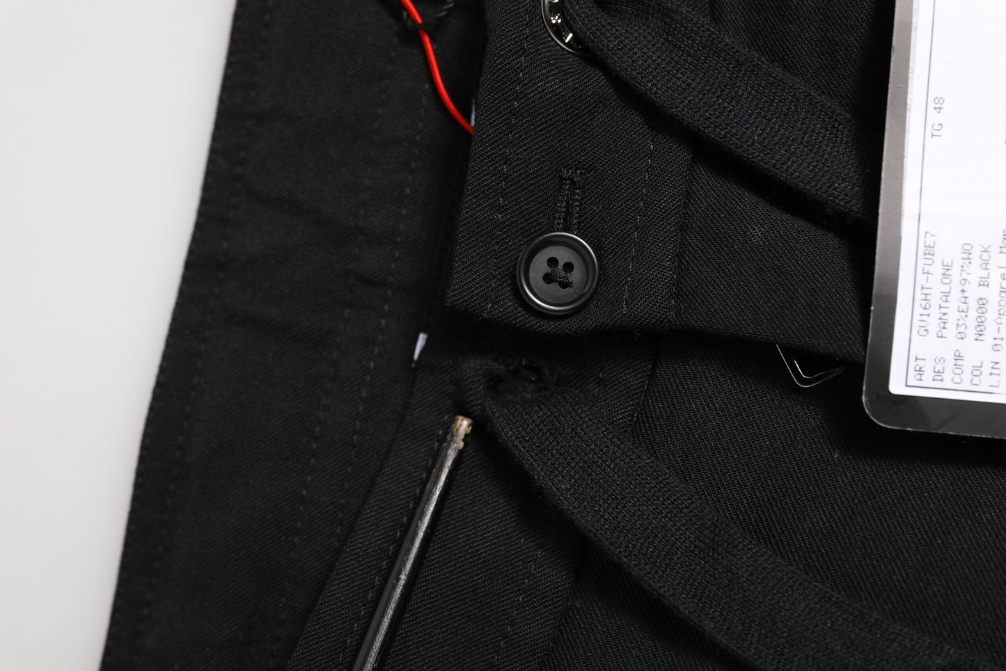 Solid Black Cargo Jogger Men Sweatpants Pants