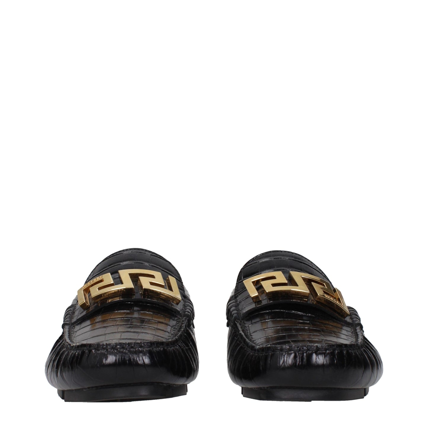 Black Leather Slip-On Loafers