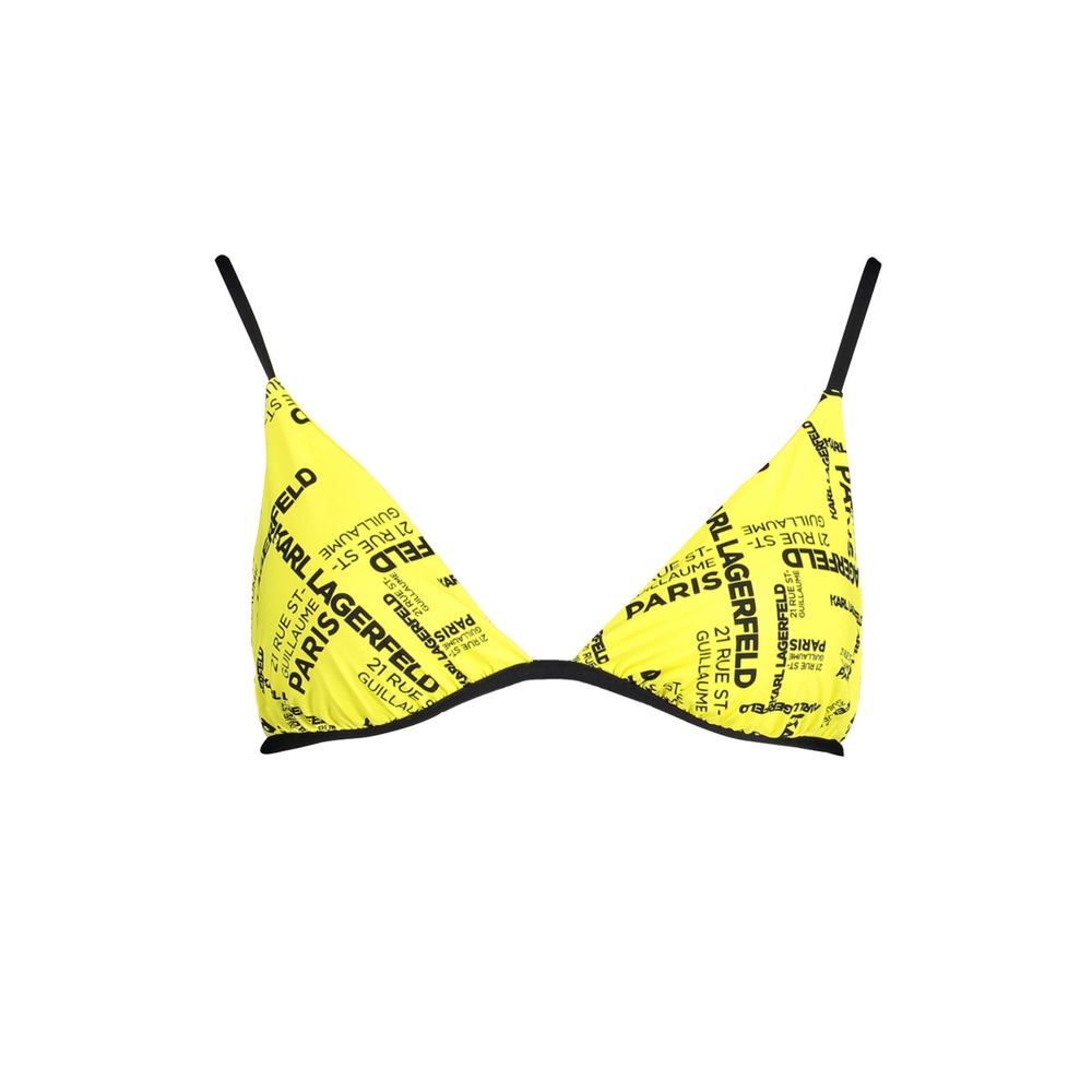 Yellow Elastane Swimwear