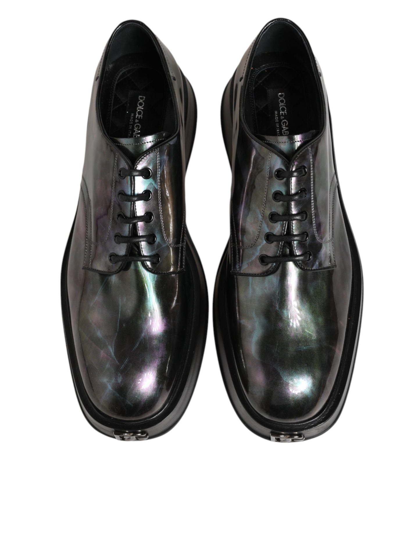 Multicolor Leather Lace-up Men Formal Derby Shoes