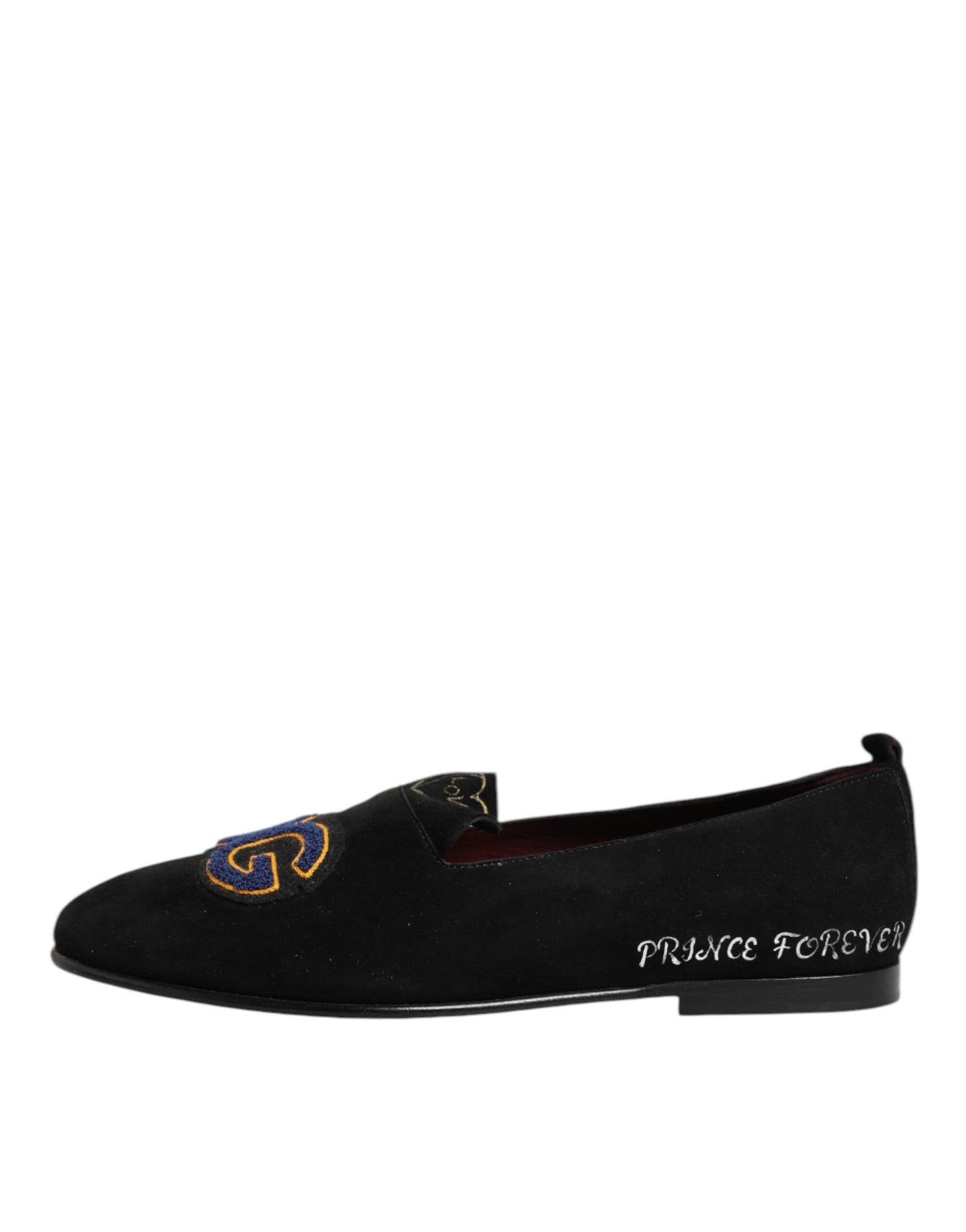 Black DG Love Leather Slip On Loafers Shoes