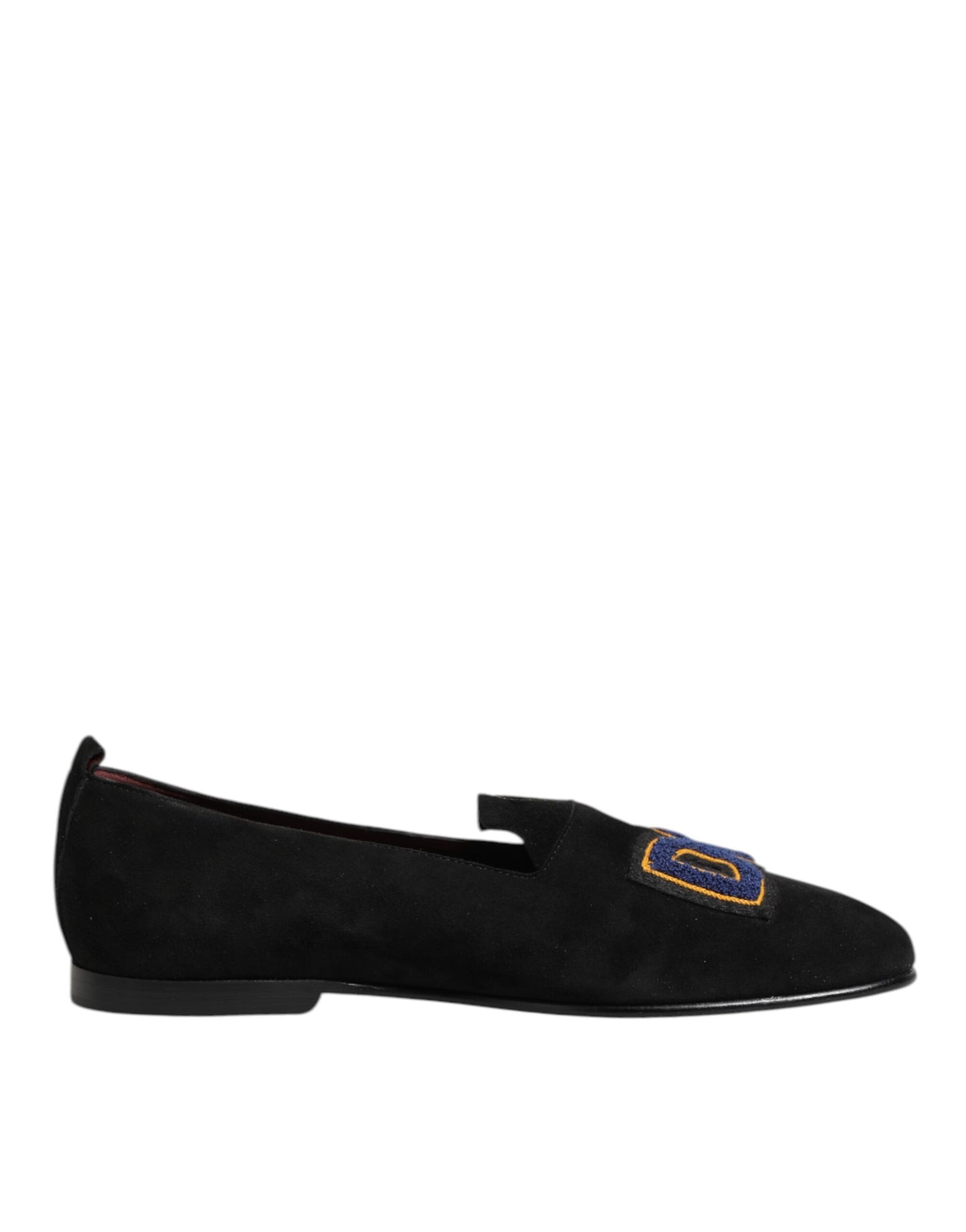 Black DG Love Leather Slip On Loafers Shoes
