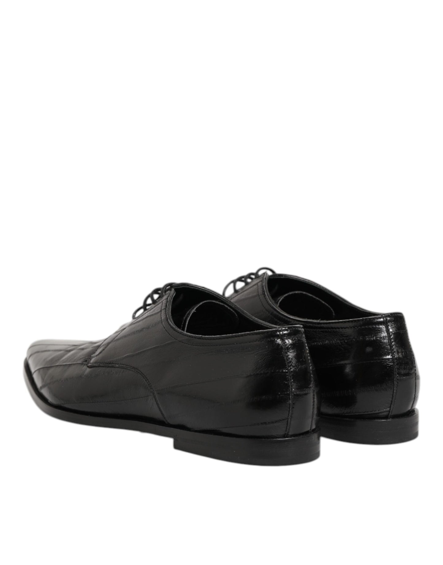 Black Leather Lace Up Derby Formal Dress Shoes