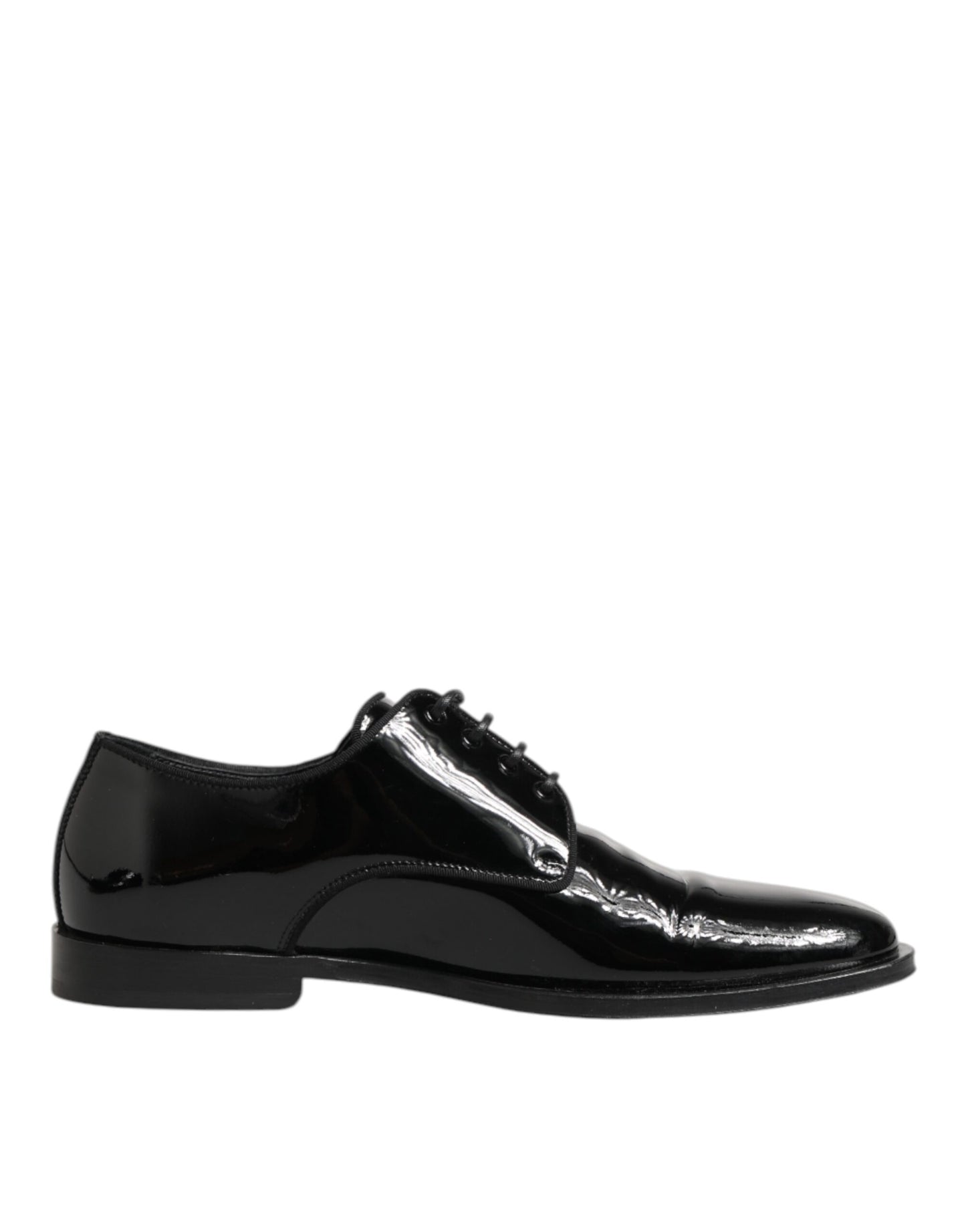 Black Leather Lace Up Derby Formal Dress Shoes