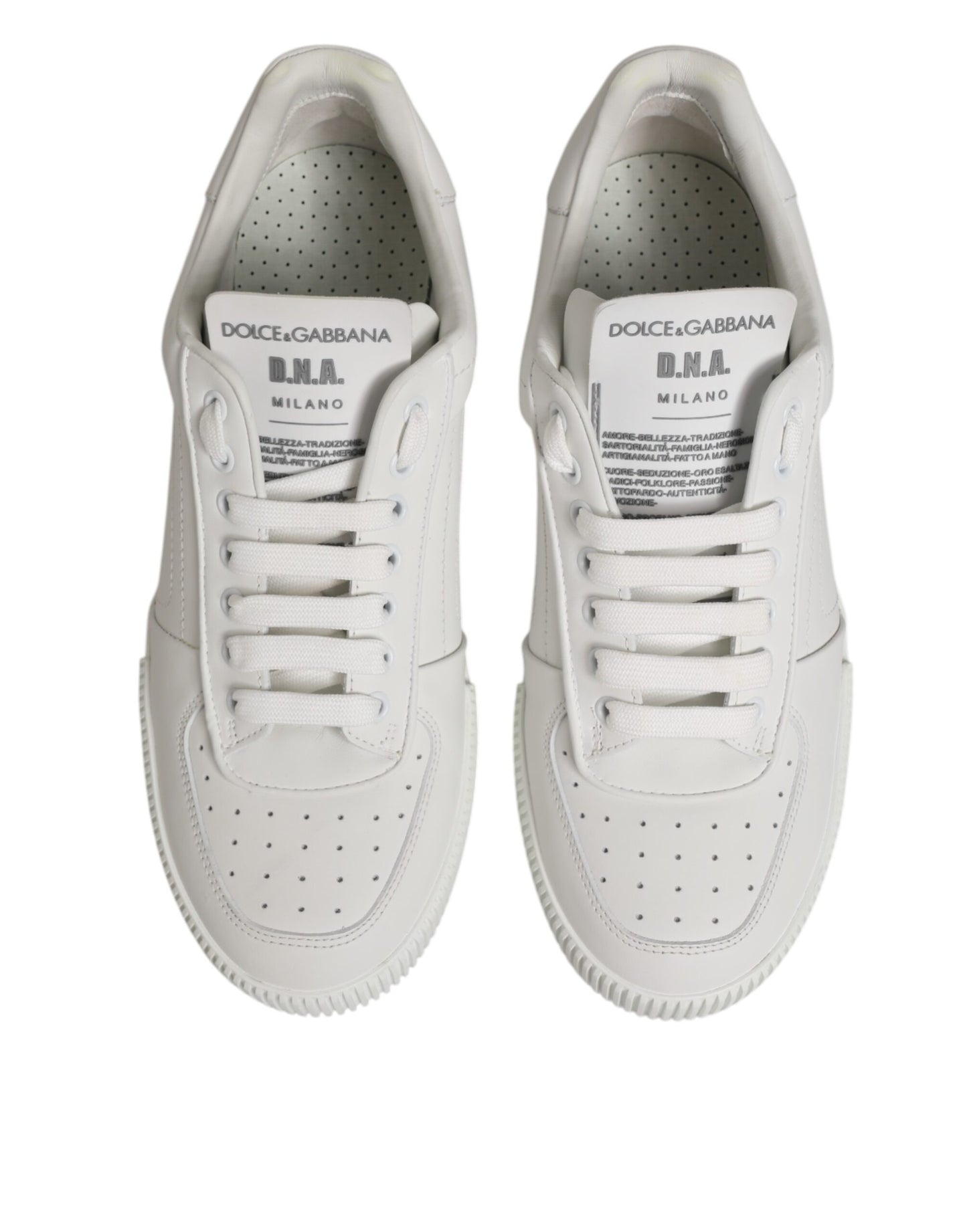 White Miami Leather Low Top Sneakers Shoes