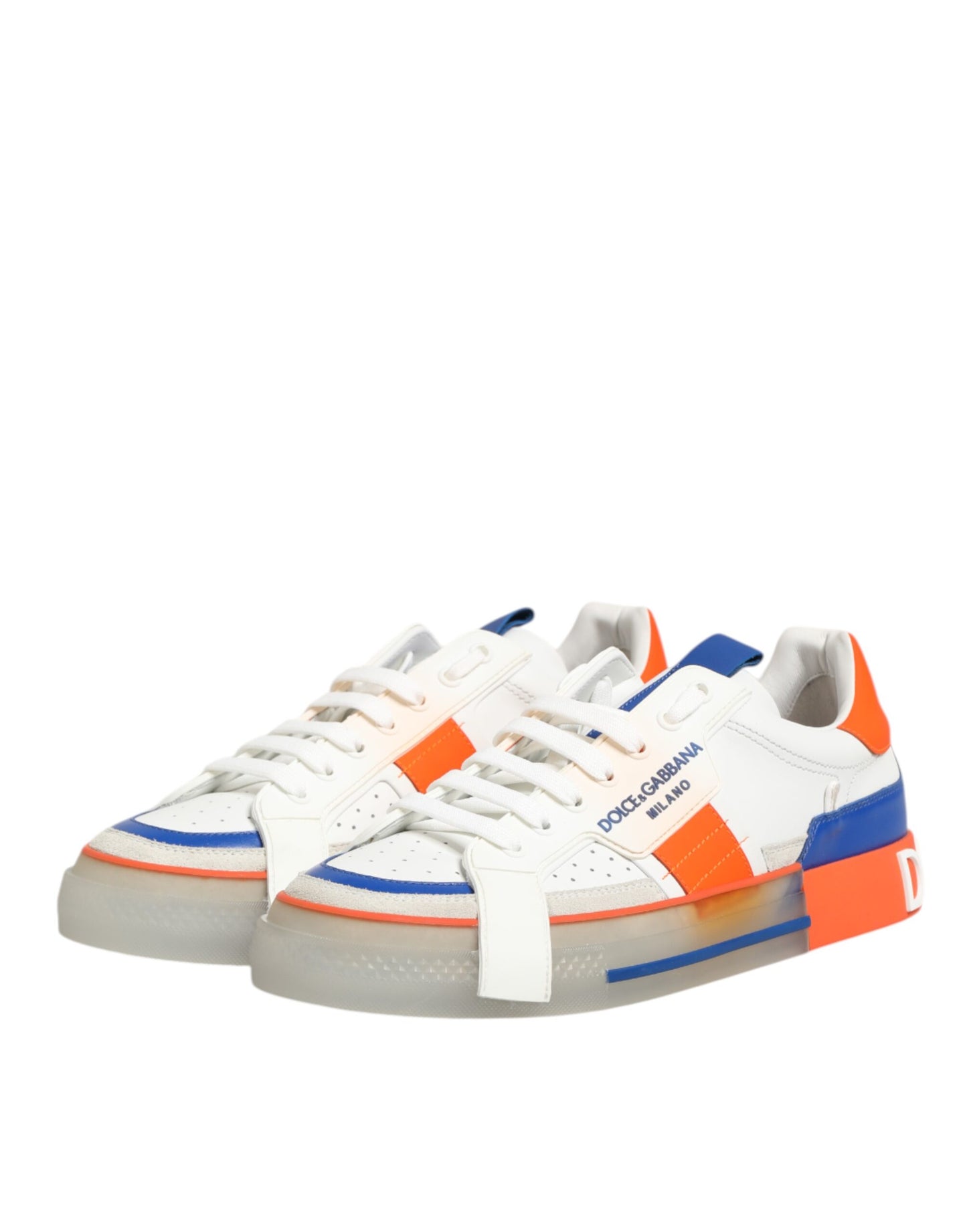 Multicolor Leather Low Top Men Sneakers Shoes