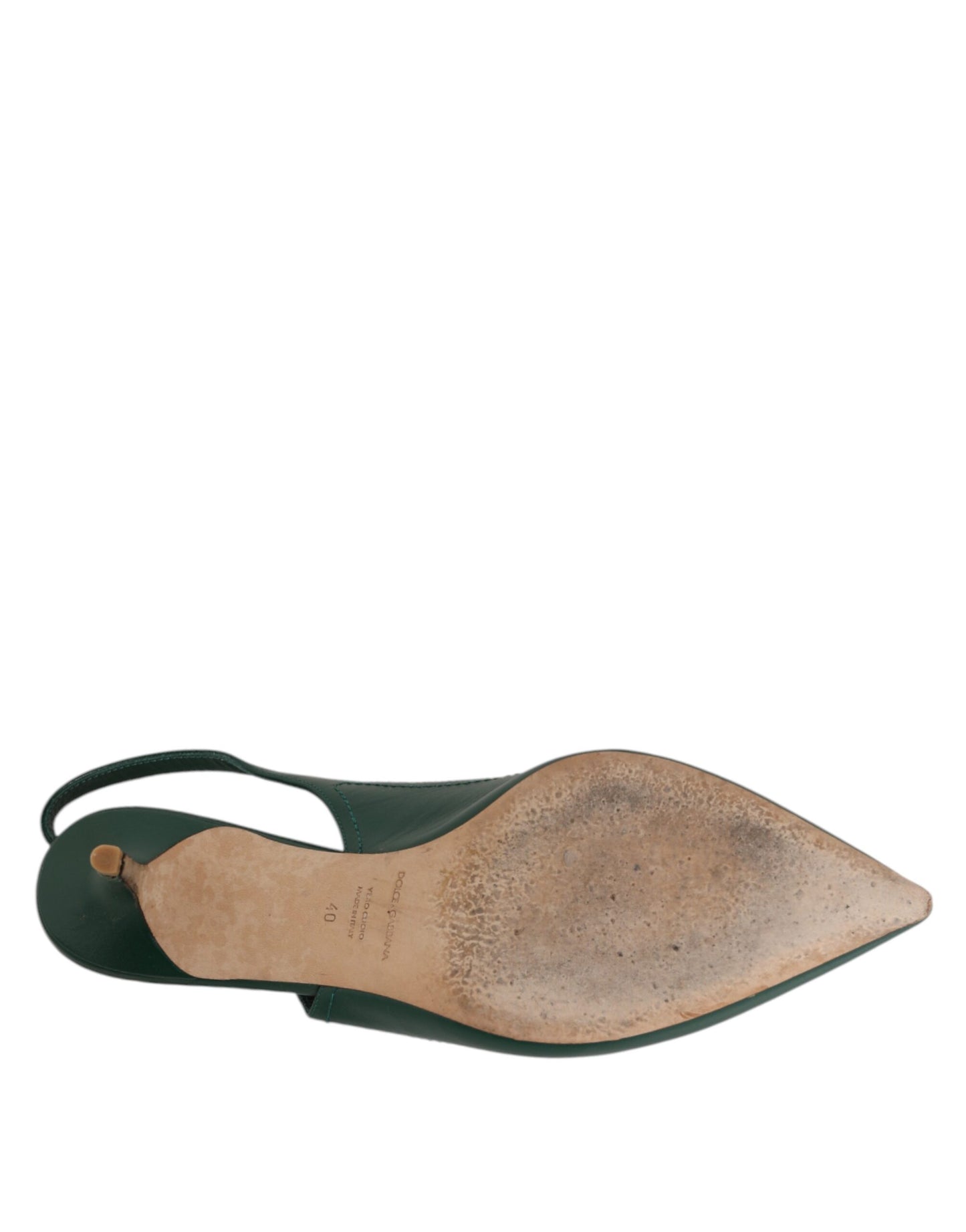 Dark Green DG Amore Slingbacks Sandals Shoes