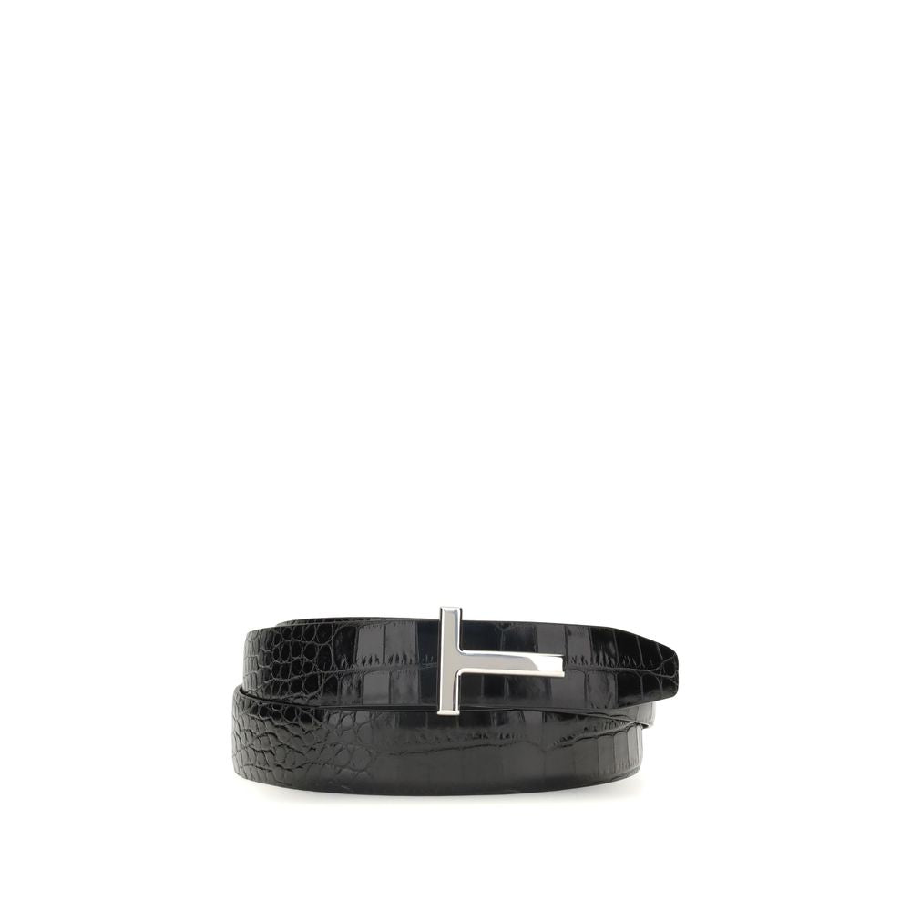 Croco leather Belt