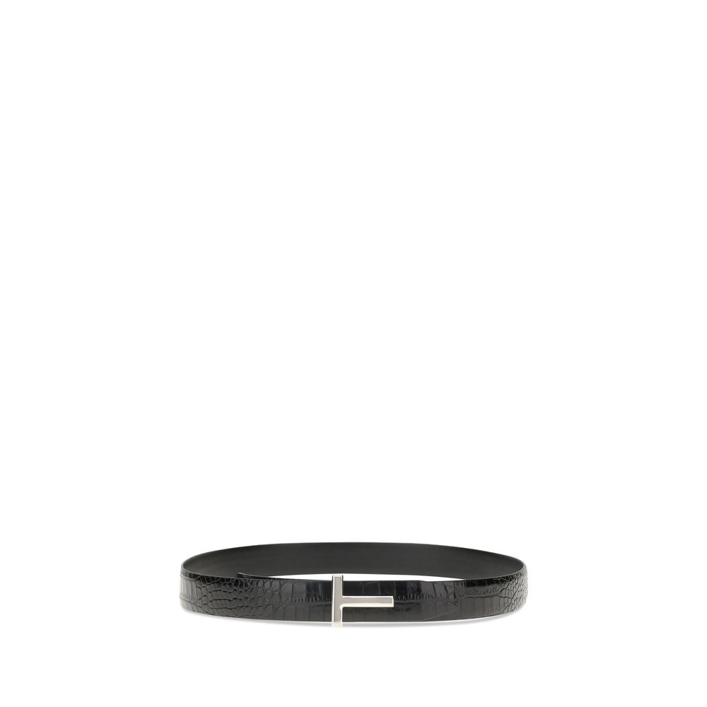 Croco leather Belt
