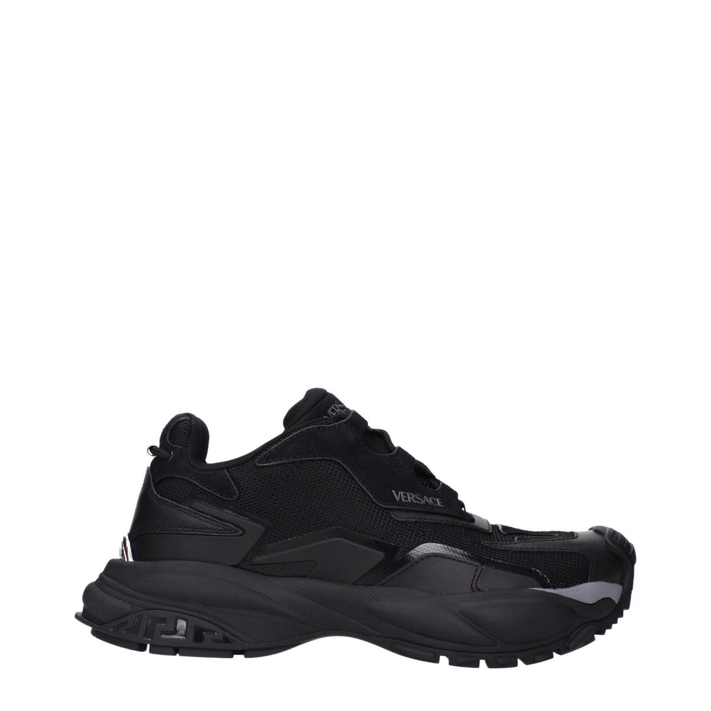 Black Fabric Athletic Sneakers