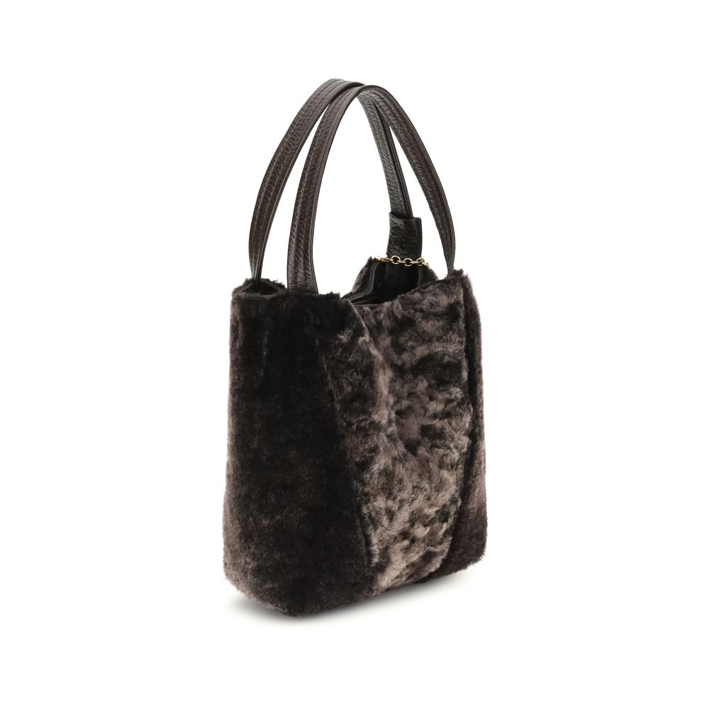 Shearling Spin Tote Bag
