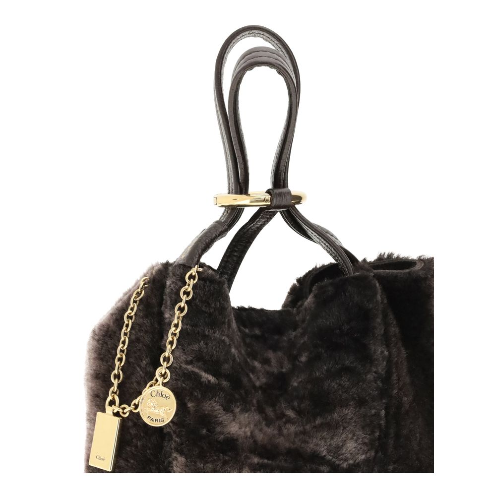 Shearling Spin Tote Bag