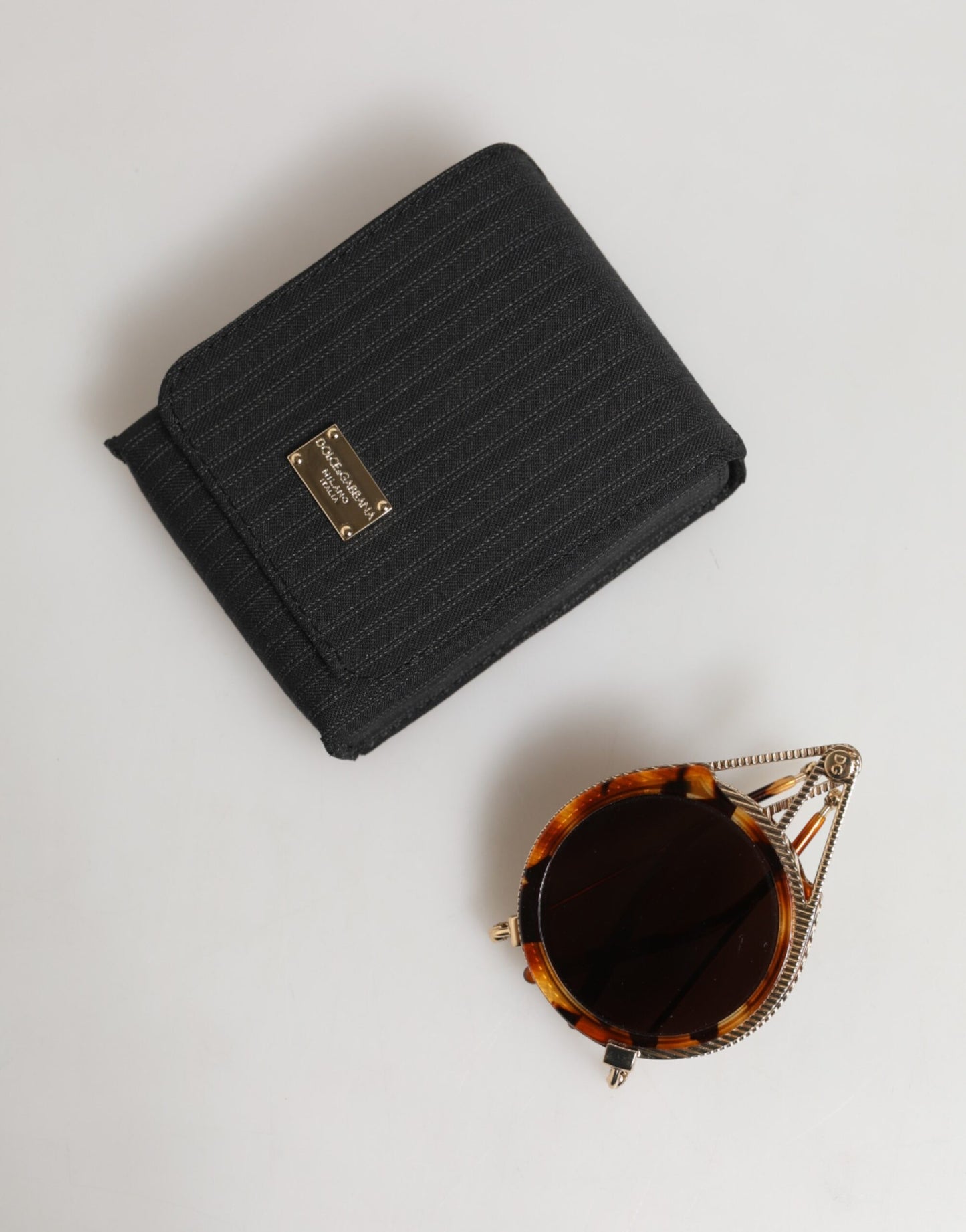 Dolce & Gabbana Gold Havana Frame DG Fatto A Mano Eyewea Sunglasses