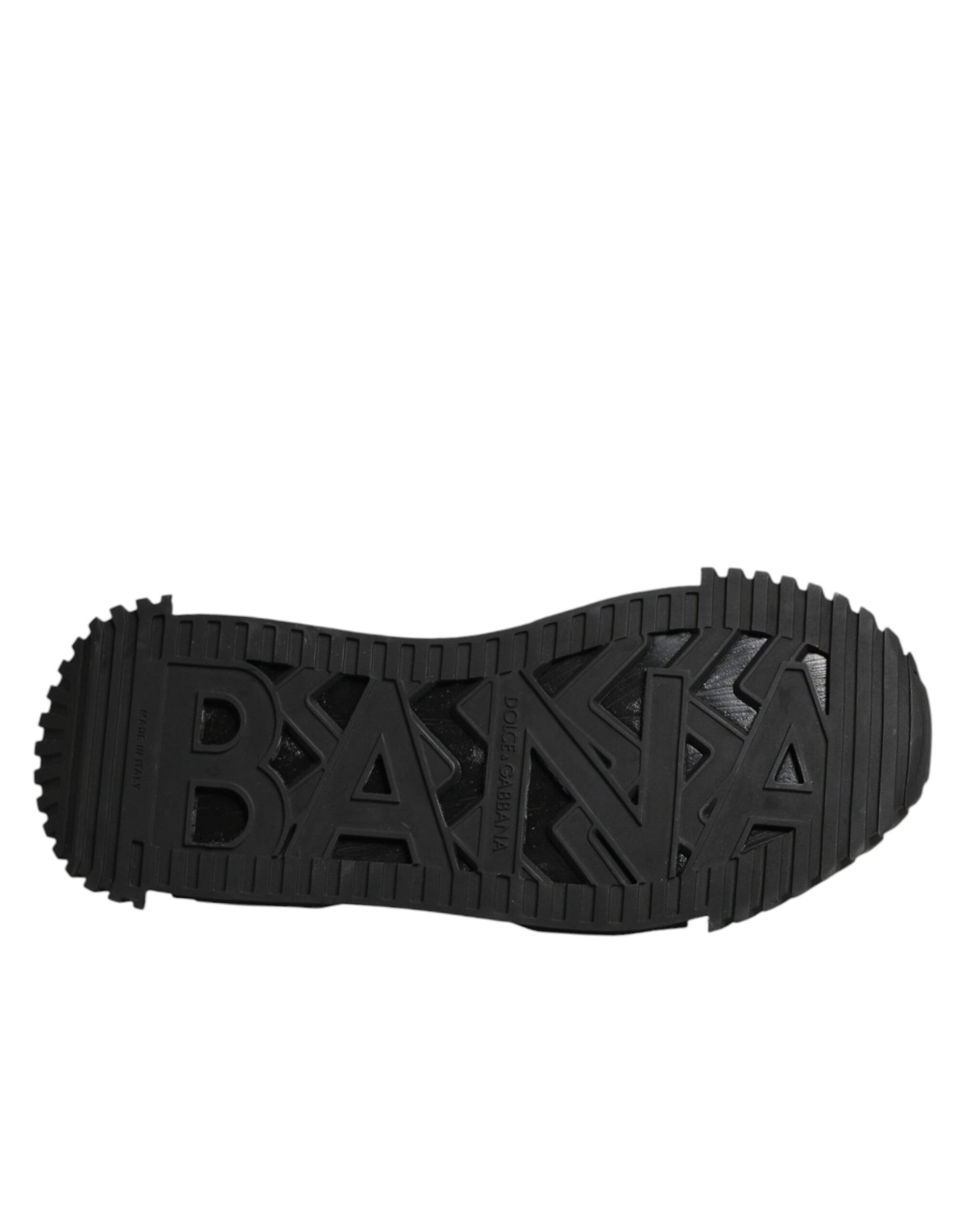 Dolce & Gabbana Shoes Black Embellished Low Top NS1 Sneakers Shoes