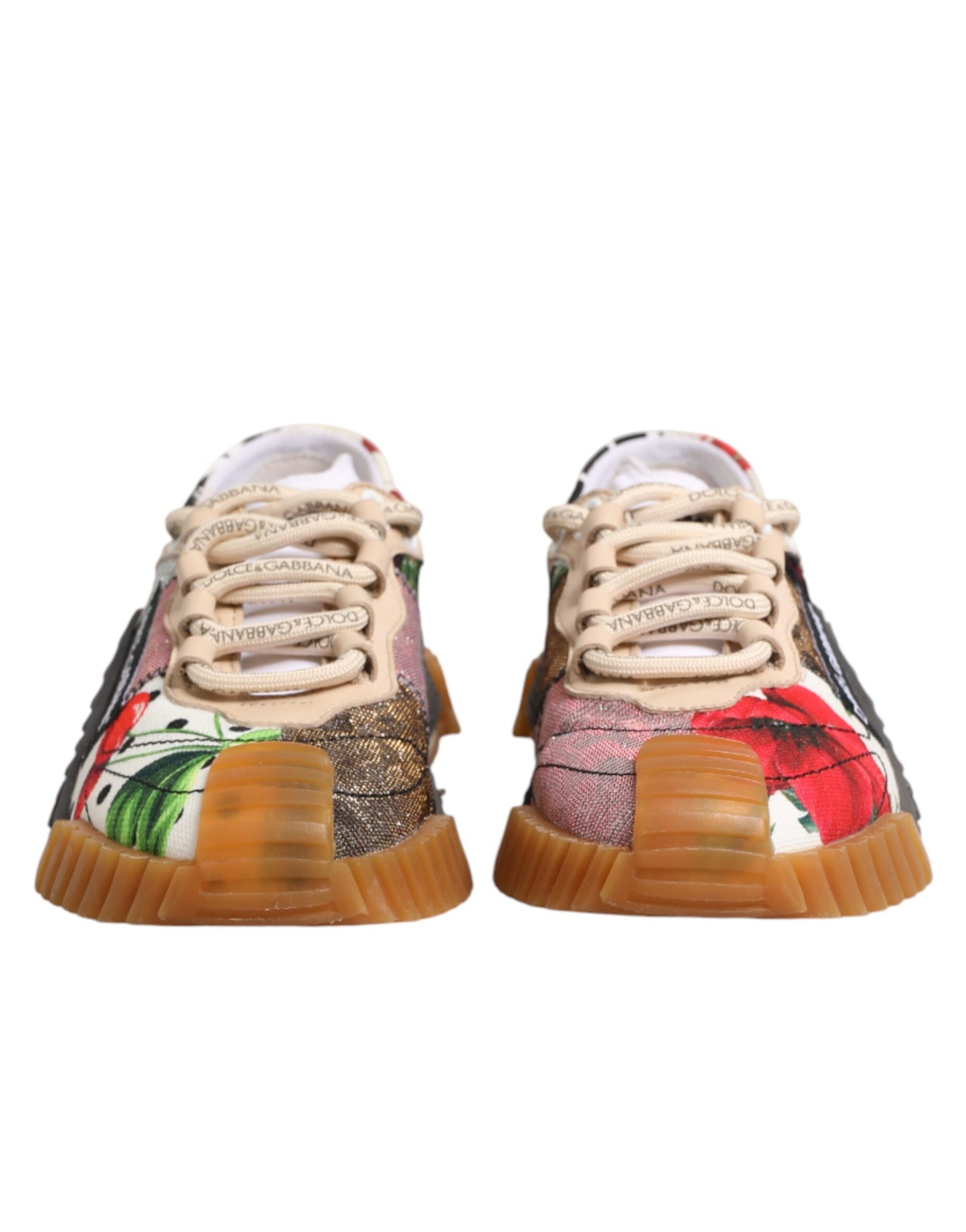 Dolce & Gabbana Multicolor Logo Low Top NS1 Sneakers Shoes