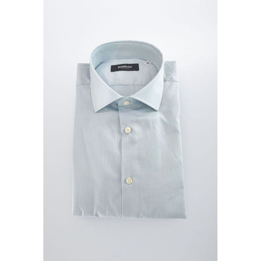 Baldinini Trend Light Blue Cotton Men Shirt