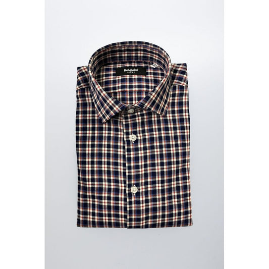 Baldinini Trend Multicolor Cotton Men Shirt