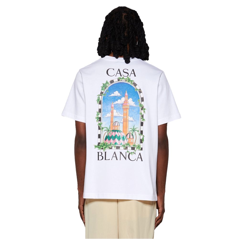 Casablanca White Cotton Men's T-Shirt