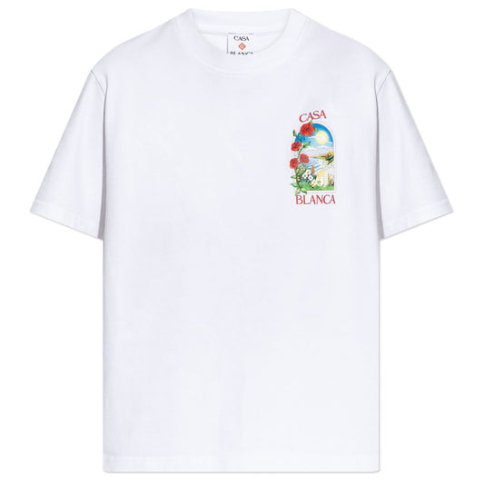 Casablanca White Cotton Men's T-Shirt