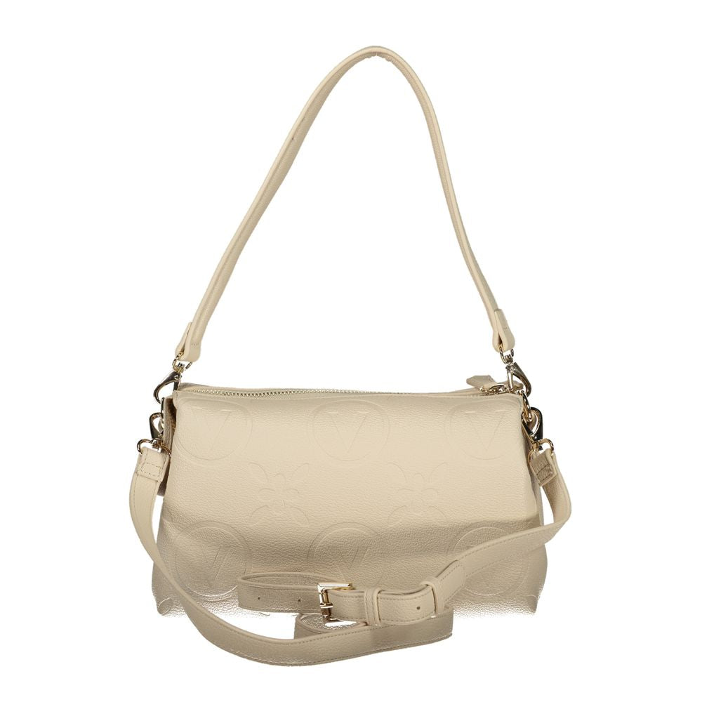 Mario Valentino Beige Polyurethane Women Shoulder Bag