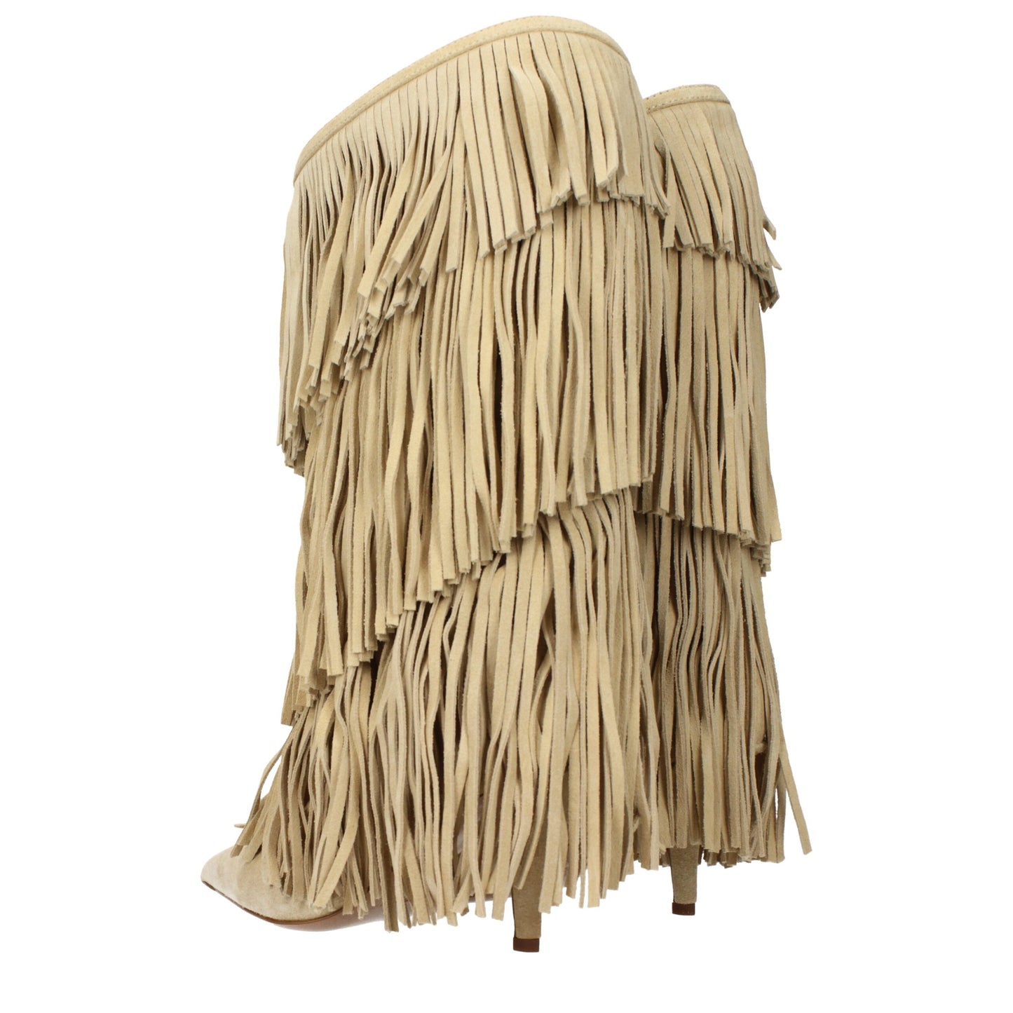 Paris Texas Beige Leather Boots