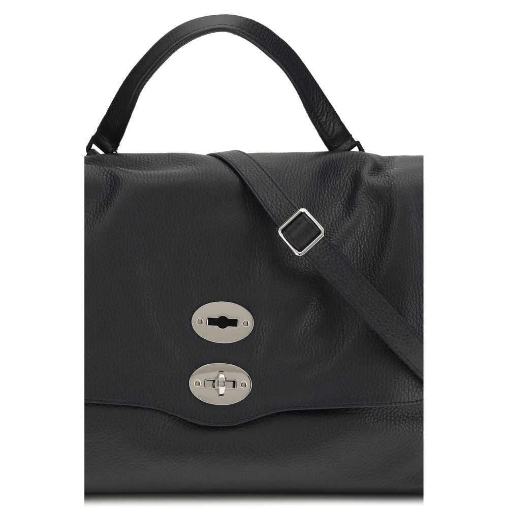 Zanellato Blue Calf Leather Bos Taurus Shoulder Bag